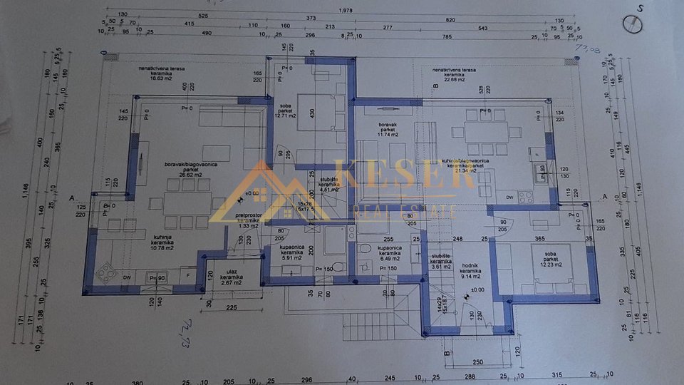 KRK, IN DER NÄHE VON MALINSKA, VILLA MIT ZWEI WOHNUNGEN UND SCHWIMMBAD